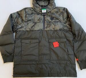 Nike Lebron James Down Fill Camo Puffer Jacket Men's AT3904-355 Size XL-Tall
